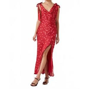 NEW ASTR allexina dress in red polka dot